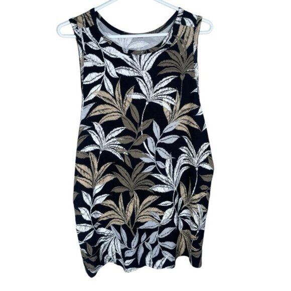 Old Navy XXL Luxe Tank Top Sleeveless Shirt Blouse Swing Long Length Relaxed Fit - Picture 5 of 9